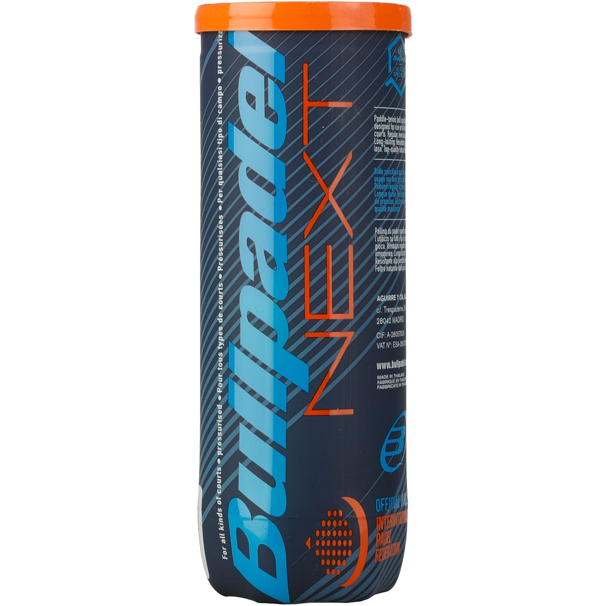 TUBE DE 3 BALLES BULLPADEL FIP NEXT TUBE DE 3 BALLES BULLPADEL FIP NEXT
